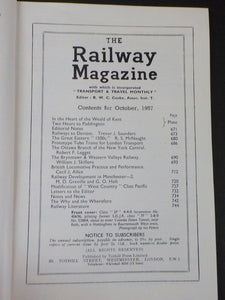 Railway Magazine 1957 October Prototype Tube Trains London Transport NYC Ottawa