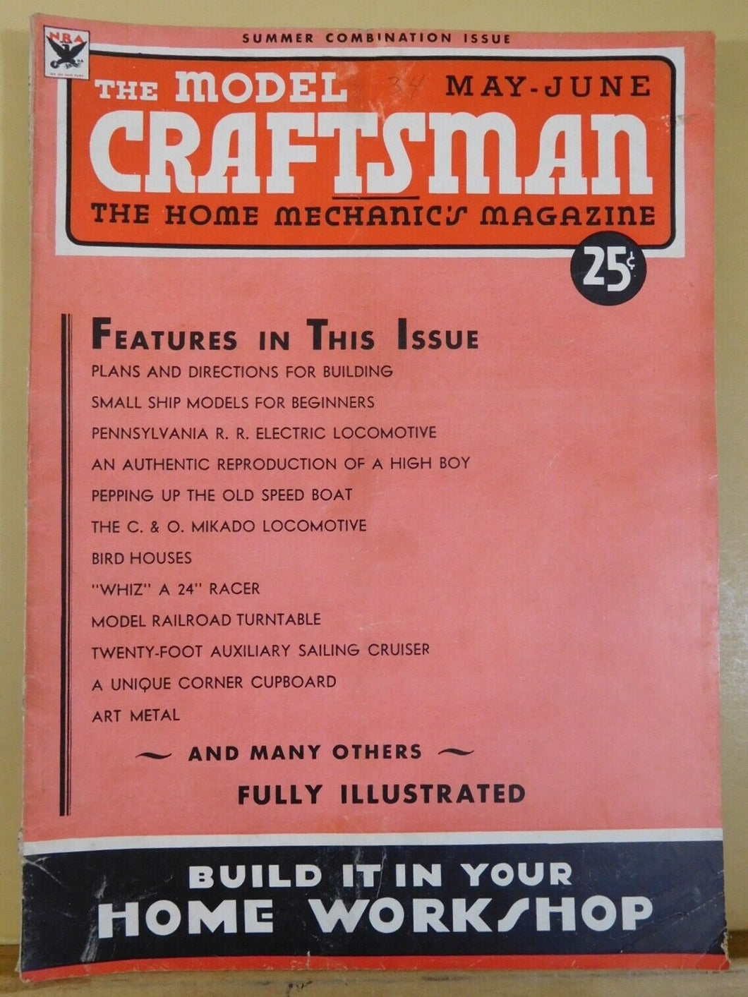 Model Craftsman RMC 1934 May / June Model Railroad Turntable 3/4