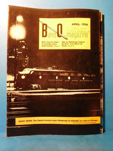 Baltimore & Ohio Employee Magazine 1956 April Night Train B&O