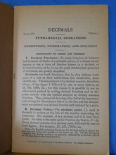 ICS Decimals #1977 edition 1 1946   International Correspondence Schools   36 pa