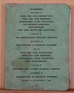 Baltimore and Eastern Railroad Co & Pennsylvania Railroad Co Agreements 1966