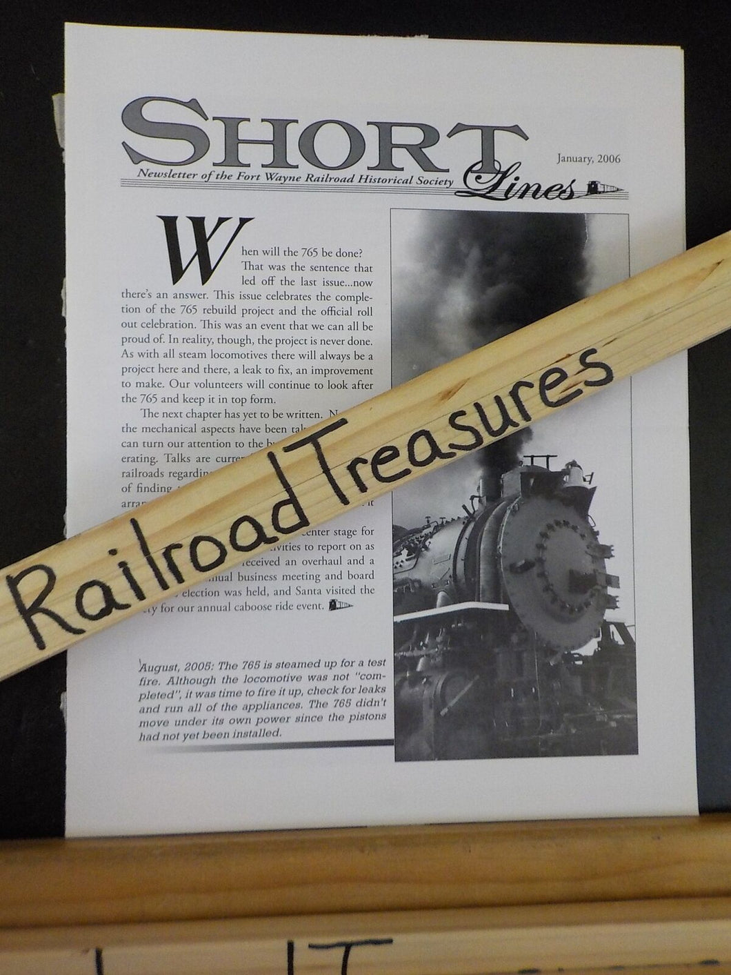 Short Lines 2006 January Fort Wayne Railroad Historical Society