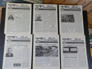 NMRA Bulletin 1963 Complete Year 12 Issues   January thru December