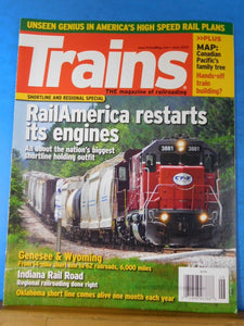 Trains Magazine 2010 June RailAmerica restarts its engines