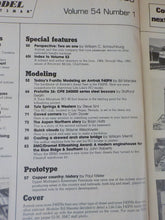 Railroad Model Craftsman Magazine 1985 June Amtrak F40PH Modern enginehouse Aspe