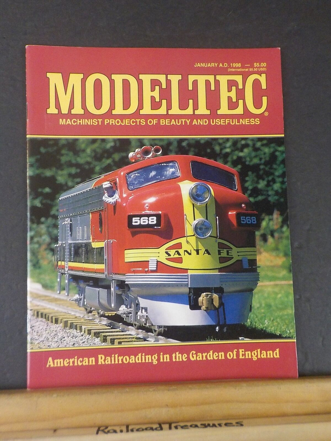 Modeltec 1998 January American Railroading in the Garden of England Helper Servi