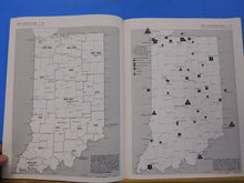 Rand McNally Indiana Standard Reference Map and Guide 1972 Soft Cover