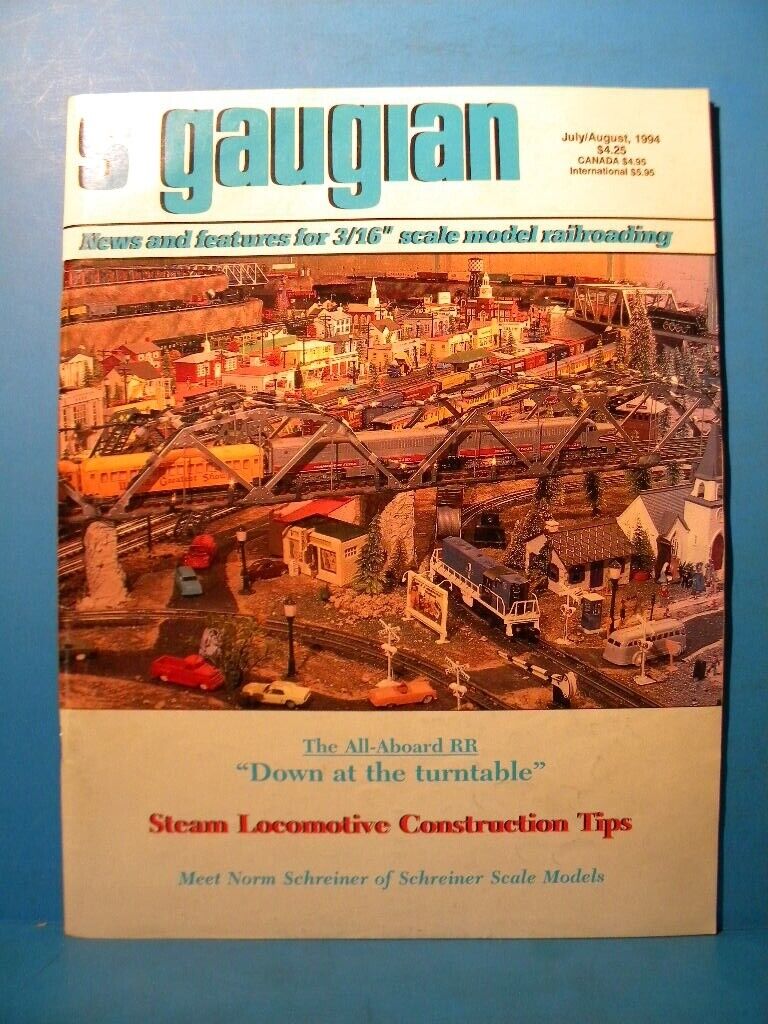 S Gaugian 1994 July Aug Vol 32 No 4 Down at the Turntable Steam loco constructio