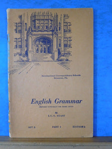 ICS English Grammar #3077 Parts 1, 5, 7, 9, 10  Lot of  booklets International