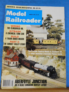 Model Railroader Magazine 1979 March Build chemical tank car Train order holder
