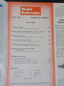 Model Railroader Magazine 1961 July A place for people Flat, box and gondola car