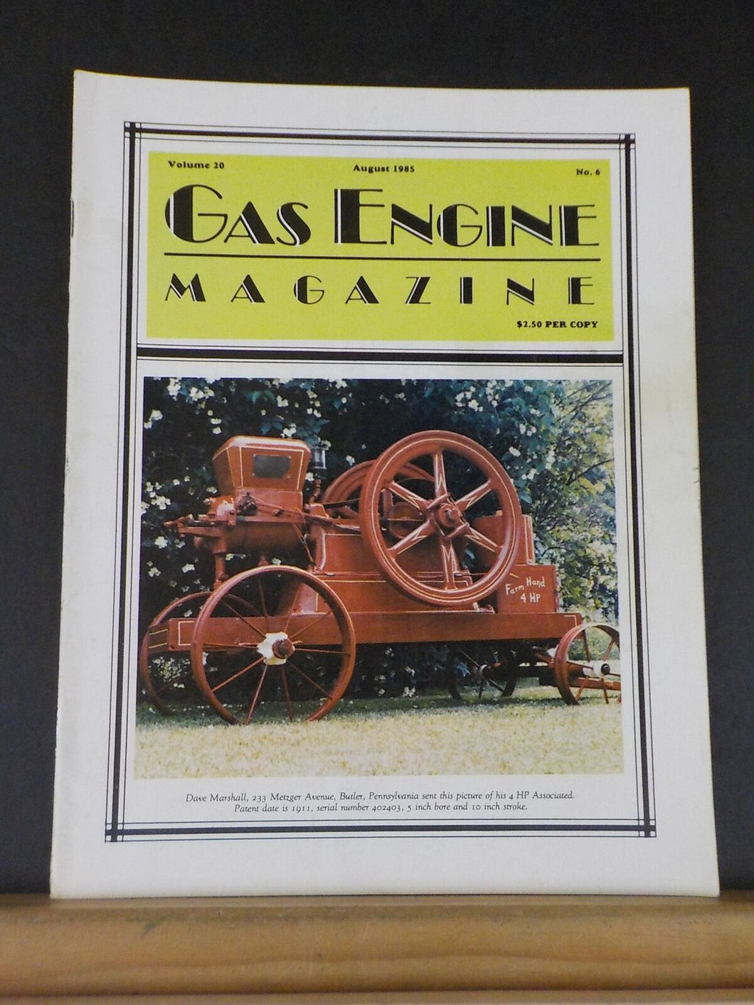 Gas Engine Magazine 1985 August Cushman Club of America