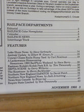 Rail Pace News Magazine 1993 November Railpace Lackawanna Enola Hump Yard closed