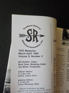 Ties Magazine Southern Railway Historical Assn 1994 March April
