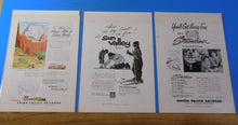Ads Union Pacific Railroad Lot #38 Advertisements from various magazines (10)