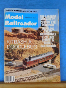 Model Railroader Magazine 1979 February Kitbash doodlebug Carolina Midland Ry