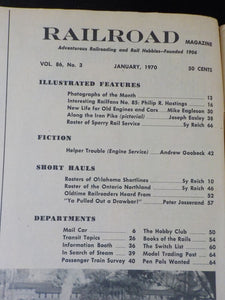 Railroad Magazine 1970 January Roster of Sperry Rail Service New Life for Old En
