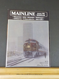 Mainline Modeler 1986 January Industiral Chicago CN Stock car box car ends Wabas