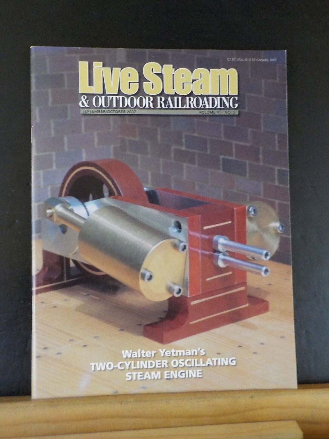Live Steam Magazine 2007 September October  & Outdoor Railroading Double diagona