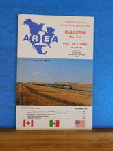 American Railway Engineering Association Bulletin 723 December 1989 Vol 90 AREA