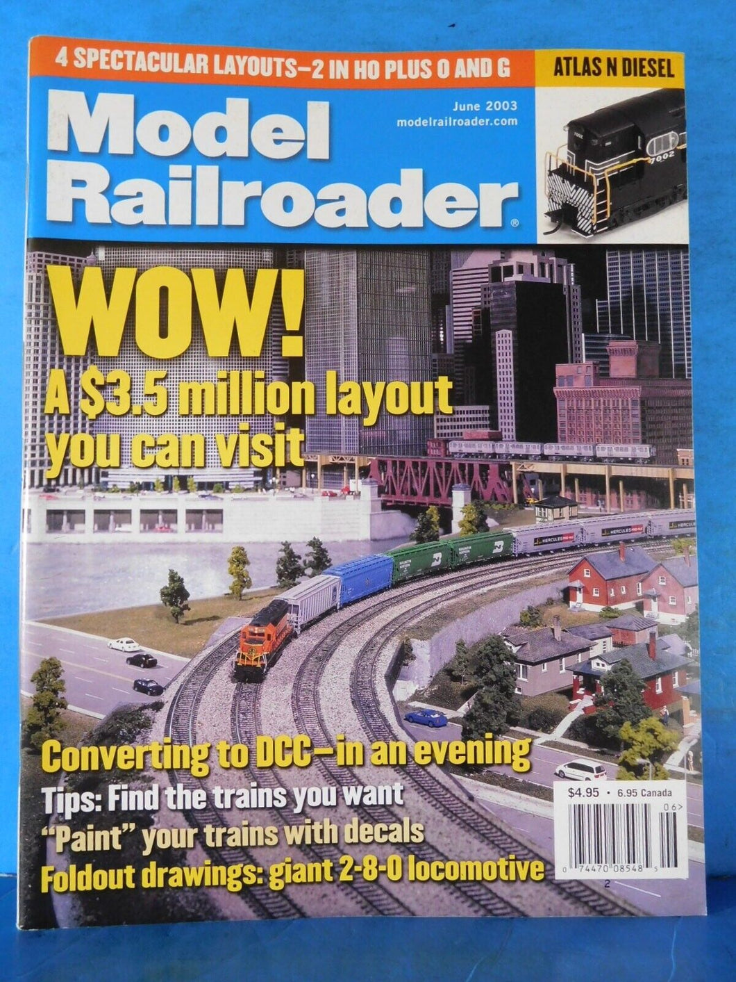 Model Railroader Magazine 2003 June Paint your trains with decals Coverting to D