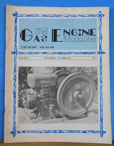 Gas Engine Magazine 1976 Sept Oct Threshing As It Use to Be
