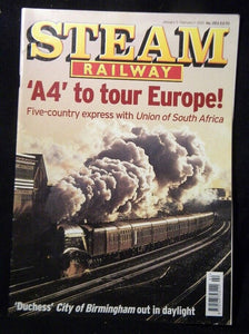 Steam Railway #253 Jan-Feb 2001 Duchess City of Birmingham Vale of Rheidol RY