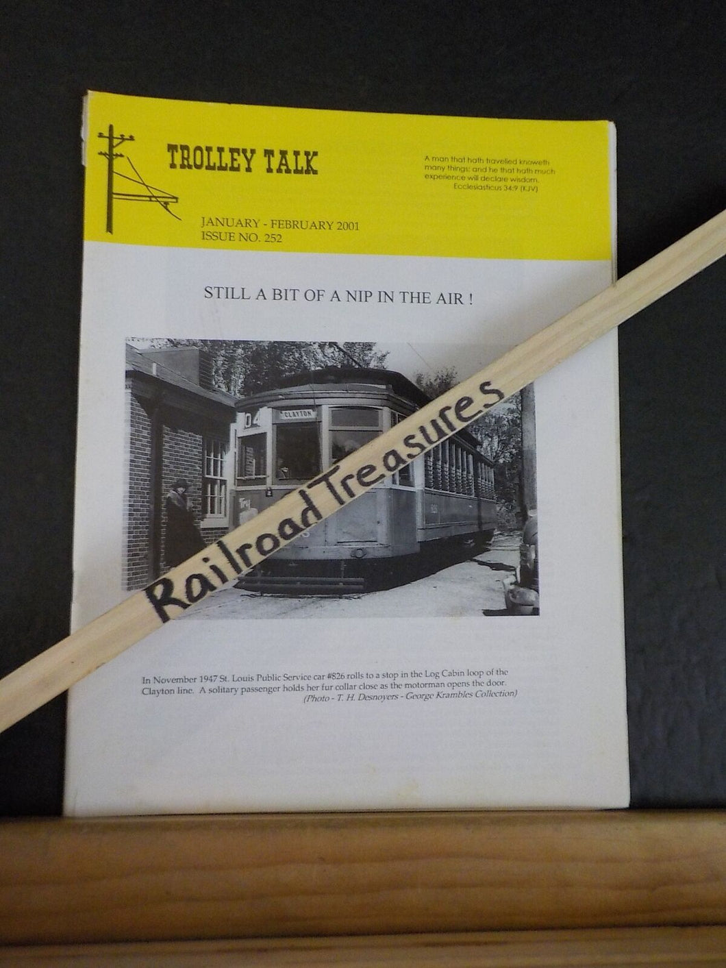 Trolley Talk #252 January February 2001  1951 year of disaster