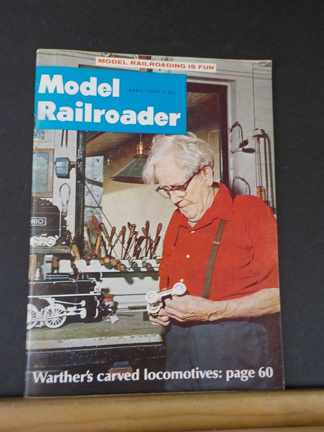 Model Railroader Magazine 1970 April Warther;s carved locomotives