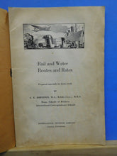 ICS Rail and Water Routes and Rates  #5415 Edition 1 by Johnston 1940, 1943 Ed