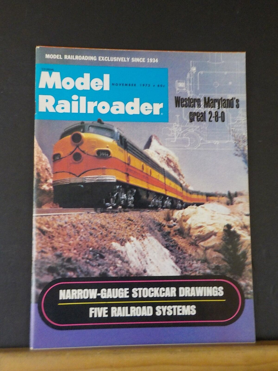 Model Railroader Magazine 1972 November Narrow gauge stockcar drawings Five RR s