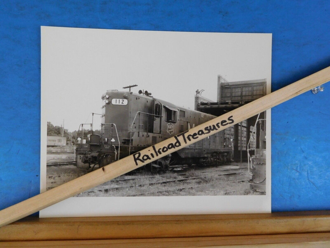 Photo M-K-T Railway Locomotive #112 8 X 10 B&W Katy Waco TX 1968