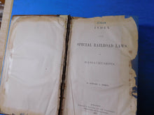 Index of the Special Railroad Laws of Massachusetts 1874
