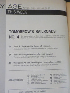 Railway Age 1969 April 21 Tomorrow's Railroads No 4