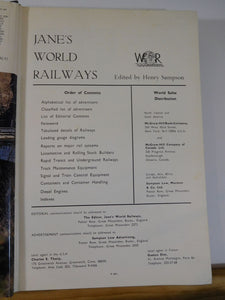 Jane's World Railways 1967 Hard Cover 10th edition