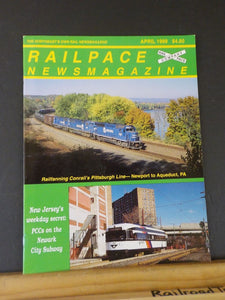 Rail Pace News Magazine 1999 April Railpace Newark City Subway PCCs Conrail Pitt