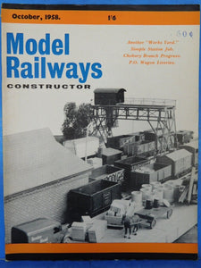 Model Railways Constructor 1958 October Works yard Simple station job P.O. wagon