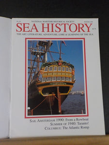 Sea History No 56 Winter 1990 Summer of 1940 Taranto Columbius Atlantic Romp