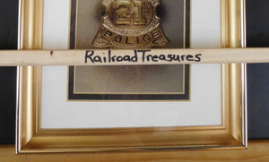 Photo N.C.RWY Police Badge #21 Railway Police