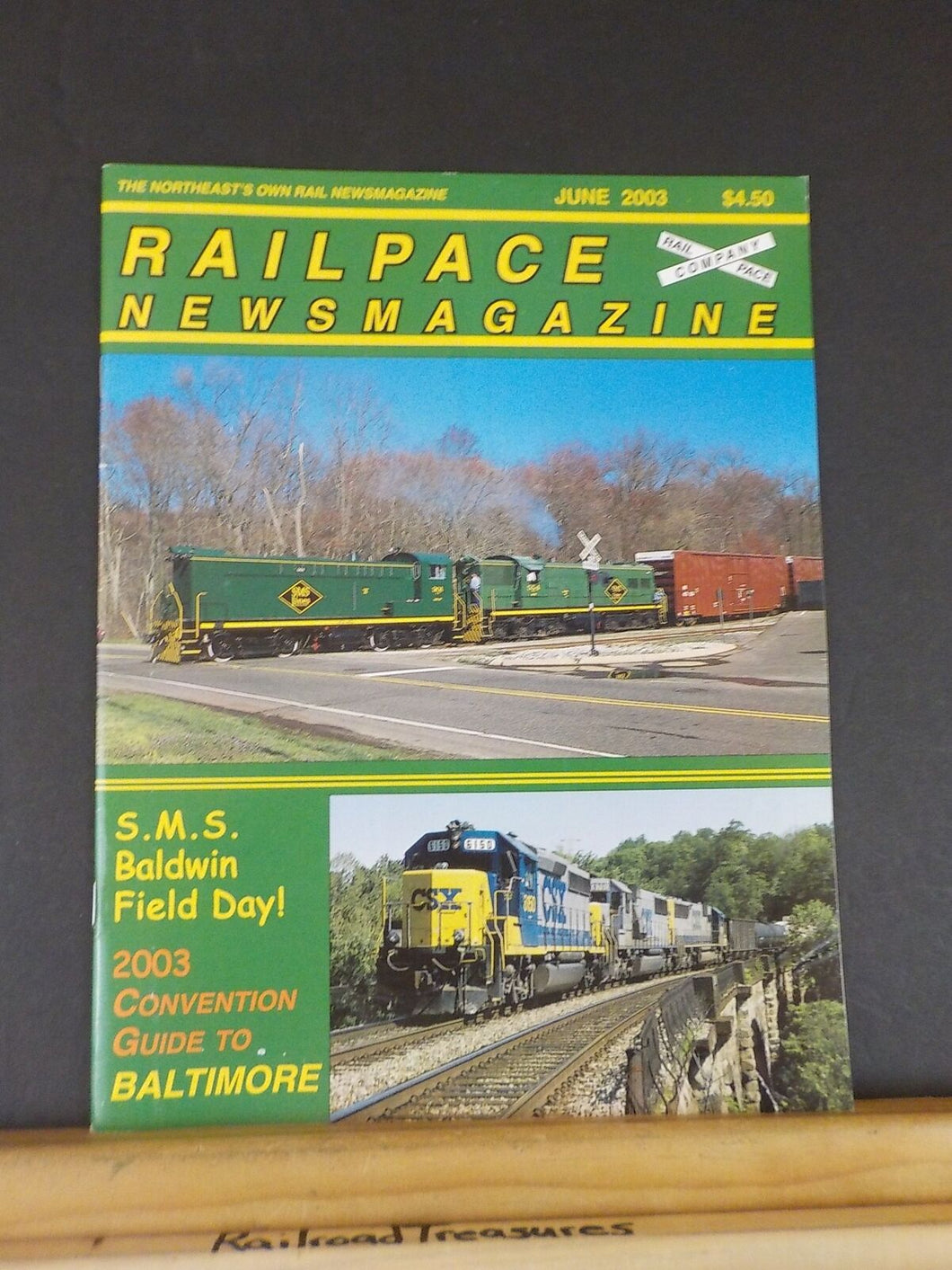 Rail Pace News Magazine 2003 June Railpace SMS Baldwin field day Baltimore Guide