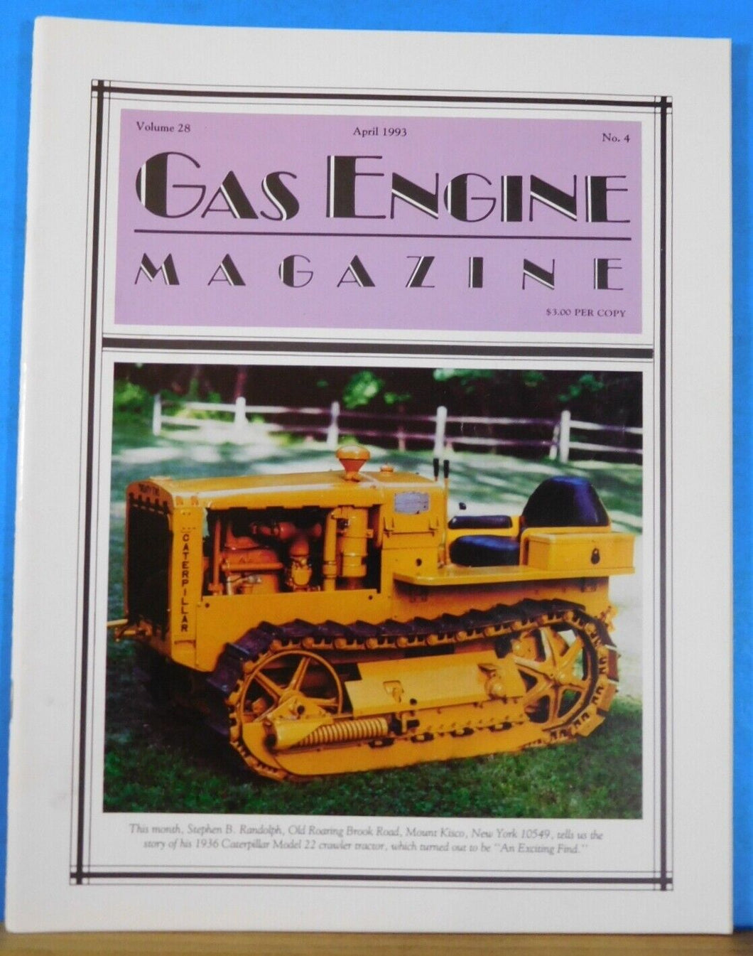 Gas Engine Magazine 1993 April Tractor That Changed Farming