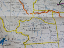 Map Burlington Northern Colorado State Railroad Map 1983 August