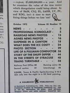 Trains Magazine 1972 October Strange story of the Snuff Dipper & Yellow Dog