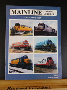 Mainline Modeler 1988 May SCL SD45 Painting Guide West SHore Depot Alco DL640 RS