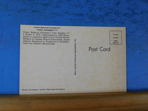 Postcard Union Railroad Company locomotive Unit Number 17 1976 Bicentennial