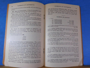 ICS Elements of Arithmetic #1975 Edition 1 1929 International Correspondence Sch
