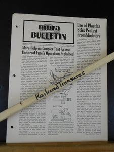 NMRA Bulletin 1953 August #12 of 19th Year Use of Plastics Stirs Protest from Mo
