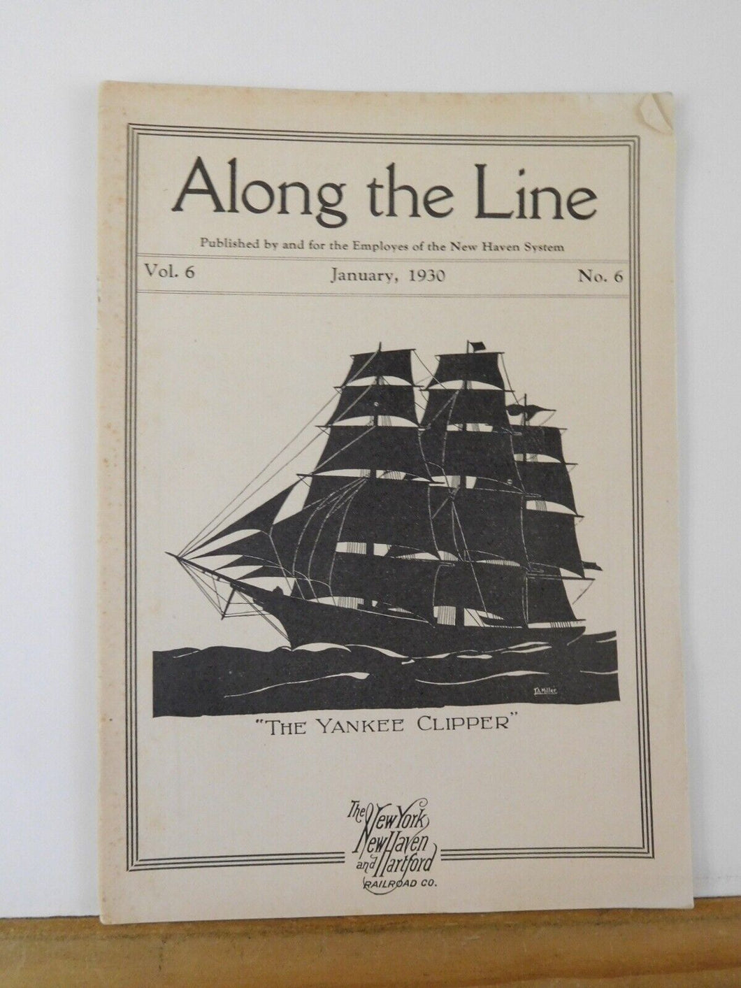Along the Line 1930 January New York New Haven & Hartford Employee Magazine