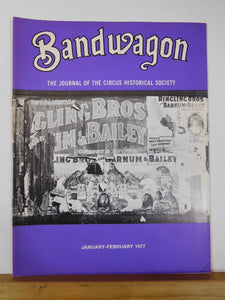 Bandwagon 1977 January February Circus Magazine Sparks Circus through 1928