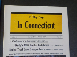 Trolley Days In Connecticut 1987 January - June V4 #1 Double Truck Snow Sweeper